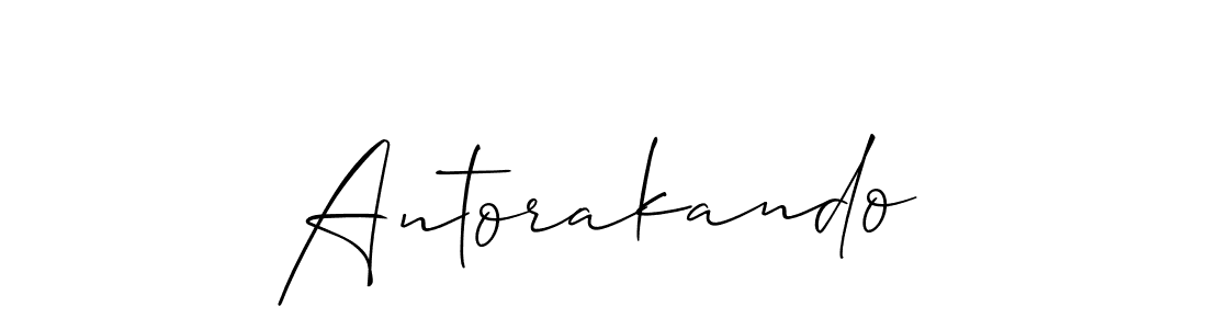 Antorakando stylish signature style. Best Handwritten Sign (Allison_Script) for my name. Handwritten Signature Collection Ideas for my name Antorakando. Antorakando signature style 2 images and pictures png