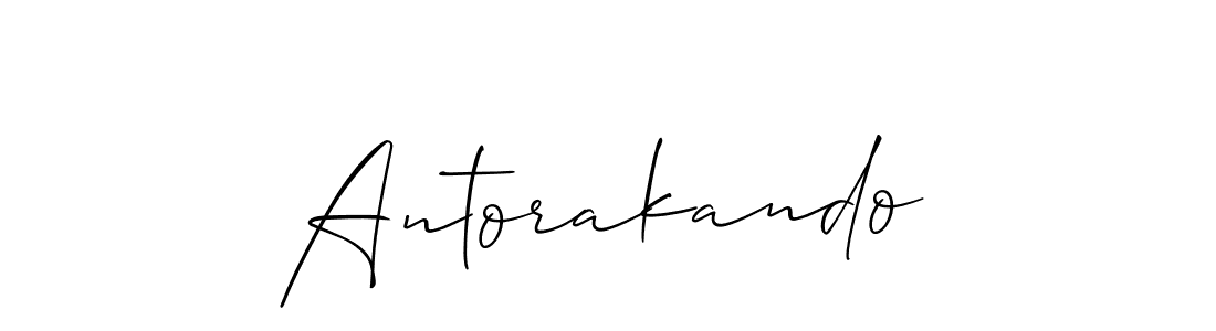 Make a beautiful signature design for name Antorakando. With this signature (Allison_Script) style, you can create a handwritten signature for free. Antorakando signature style 2 images and pictures png