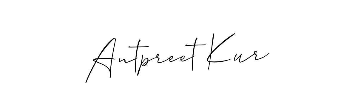 How to Draw Antpreet Kur signature style? Allison_Script is a latest design signature styles for name Antpreet Kur. Antpreet Kur signature style 2 images and pictures png