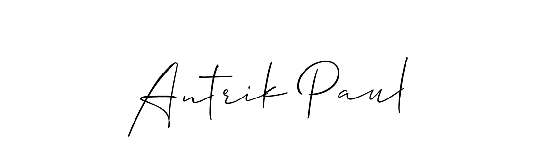 Create a beautiful signature design for name Antrik Paul. With this signature (Allison_Script) fonts, you can make a handwritten signature for free. Antrik Paul signature style 2 images and pictures png