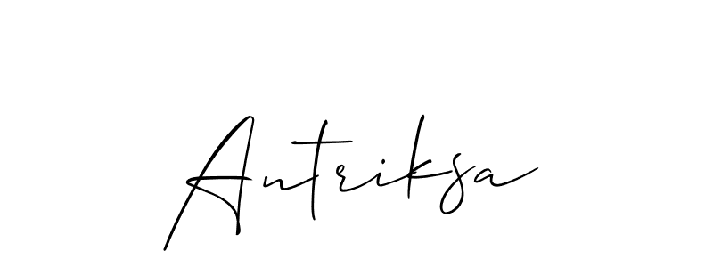 Make a beautiful signature design for name Antriksa. Use this online signature maker to create a handwritten signature for free. Antriksa signature style 2 images and pictures png