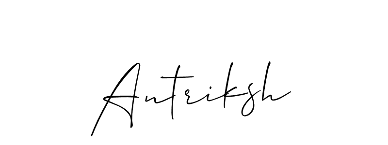 The best way (Allison_Script) to make a short signature is to pick only two or three words in your name. The name Antriksh include a total of six letters. For converting this name. Antriksh signature style 2 images and pictures png