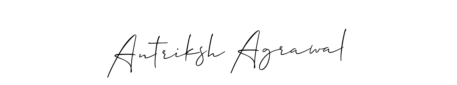 Similarly Allison_Script is the best handwritten signature design. Signature creator online .You can use it as an online autograph creator for name Antriksh Agrawal. Antriksh Agrawal signature style 2 images and pictures png