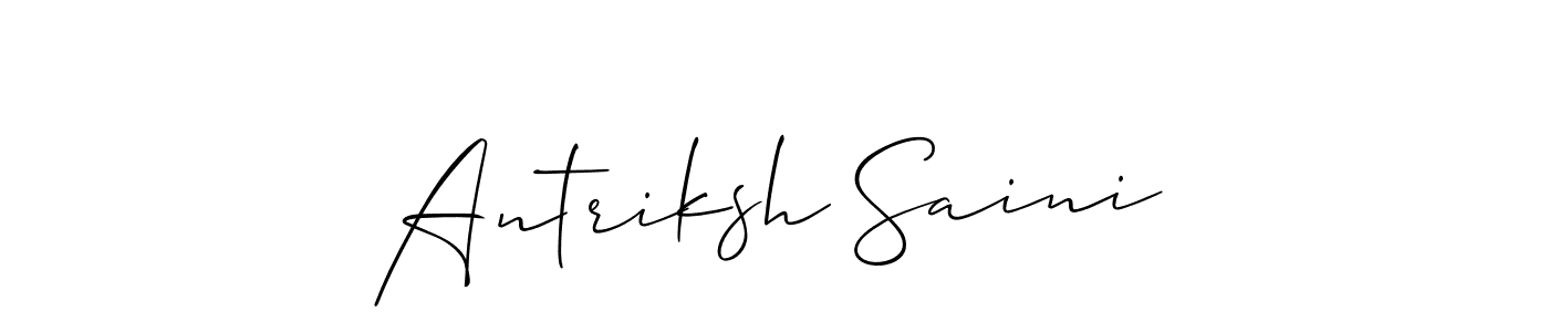 Check out images of Autograph of Antriksh Saini name. Actor Antriksh Saini Signature Style. Allison_Script is a professional sign style online. Antriksh Saini signature style 2 images and pictures png