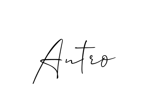 Make a beautiful signature design for name Antro. Use this online signature maker to create a handwritten signature for free. Antro signature style 2 images and pictures png