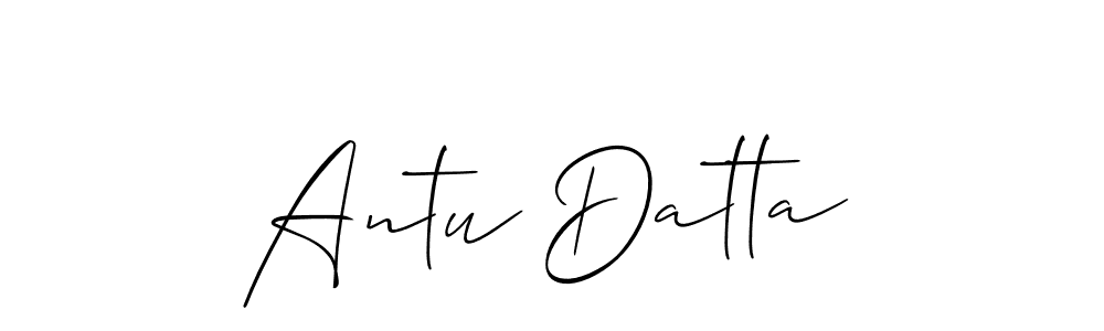 Best and Professional Signature Style for Antu Datta. Allison_Script Best Signature Style Collection. Antu Datta signature style 2 images and pictures png