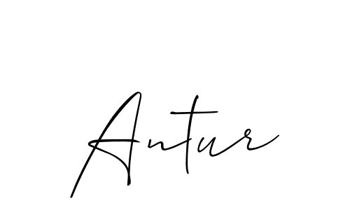 if you are searching for the best signature style for your name Antur. so please give up your signature search. here we have designed multiple signature styles  using Allison_Script. Antur signature style 2 images and pictures png