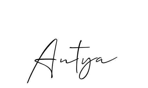 if you are searching for the best signature style for your name Antya. so please give up your signature search. here we have designed multiple signature styles  using Allison_Script. Antya signature style 2 images and pictures png