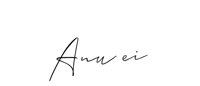 Design your own signature with our free online signature maker. With this signature software, you can create a handwritten (Allison_Script) signature for name Anuței. Anuței signature style 2 images and pictures png