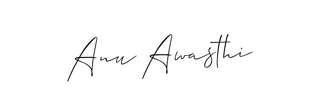 It looks lik you need a new signature style for name Anu Awasthi. Design unique handwritten (Allison_Script) signature with our free signature maker in just a few clicks. Anu Awasthi signature style 2 images and pictures png