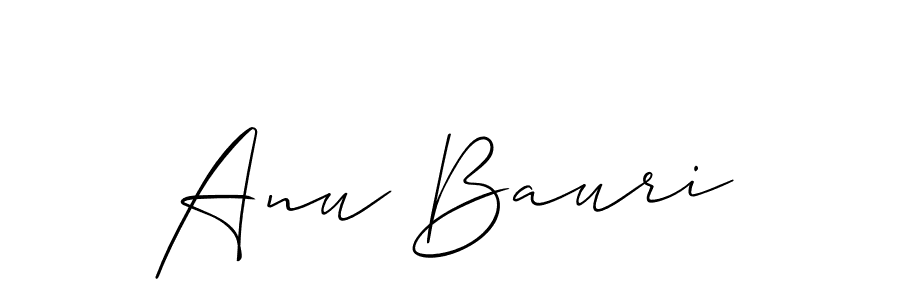 Best and Professional Signature Style for Anu Bauri. Allison_Script Best Signature Style Collection. Anu Bauri signature style 2 images and pictures png