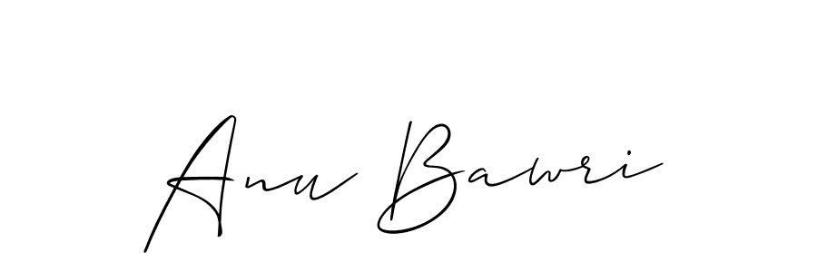 Anu Bawri stylish signature style. Best Handwritten Sign (Allison_Script) for my name. Handwritten Signature Collection Ideas for my name Anu Bawri. Anu Bawri signature style 2 images and pictures png