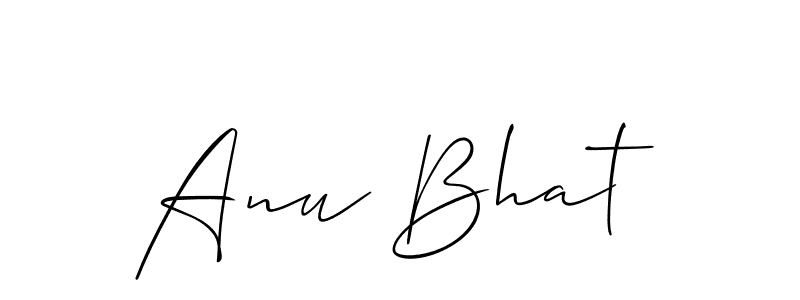 You can use this online signature creator to create a handwritten signature for the name Anu Bhat. This is the best online autograph maker. Anu Bhat signature style 2 images and pictures png