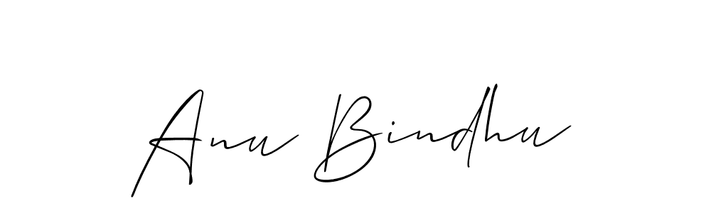 How to Draw Anu Bindhu signature style? Allison_Script is a latest design signature styles for name Anu Bindhu. Anu Bindhu signature style 2 images and pictures png