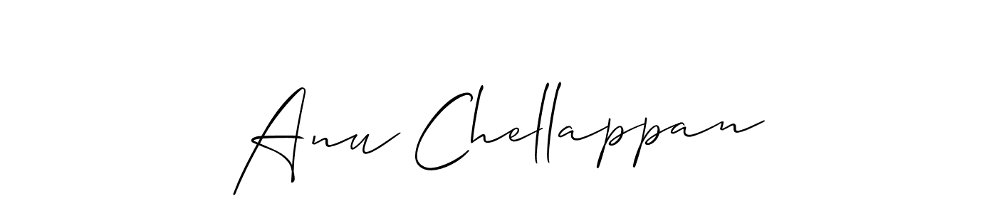 Create a beautiful signature design for name Anu Chellappan. With this signature (Allison_Script) fonts, you can make a handwritten signature for free. Anu Chellappan signature style 2 images and pictures png