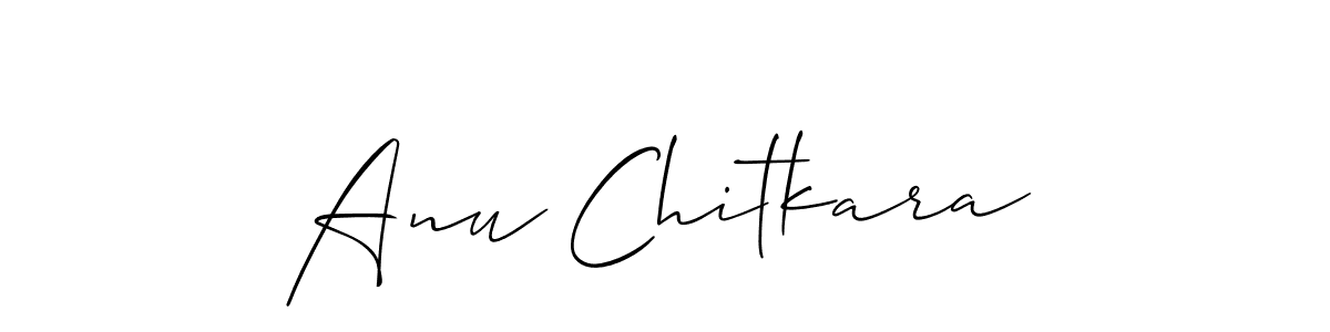 Design your own signature with our free online signature maker. With this signature software, you can create a handwritten (Allison_Script) signature for name Anu Chitkara. Anu Chitkara signature style 2 images and pictures png