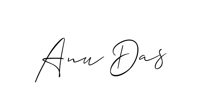 Make a beautiful signature design for name Anu Das. With this signature (Allison_Script) style, you can create a handwritten signature for free. Anu Das signature style 2 images and pictures png