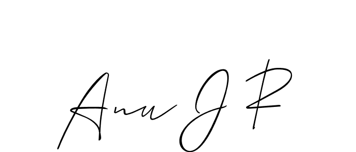 Once you've used our free online signature maker to create your best signature Allison_Script style, it's time to enjoy all of the benefits that Anu J R name signing documents. Anu J R signature style 2 images and pictures png