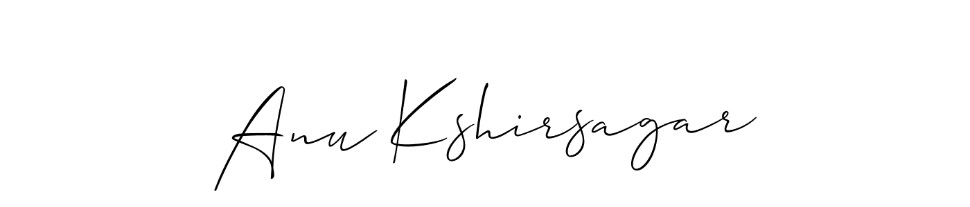 Also You can easily find your signature by using the search form. We will create Anu Kshirsagar name handwritten signature images for you free of cost using Allison_Script sign style. Anu Kshirsagar signature style 2 images and pictures png