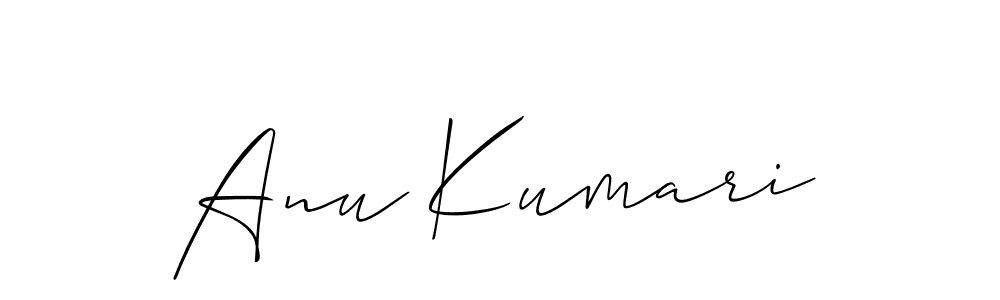 Design your own signature with our free online signature maker. With this signature software, you can create a handwritten (Allison_Script) signature for name Anu Kumari. Anu Kumari signature style 2 images and pictures png