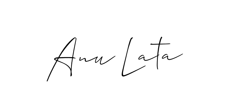 Here are the top 10 professional signature styles for the name Anu Lata. These are the best autograph styles you can use for your name. Anu Lata signature style 2 images and pictures png