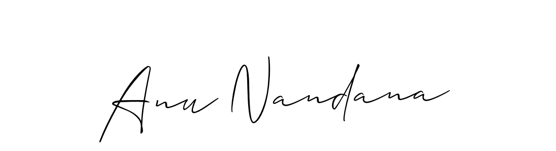 Best and Professional Signature Style for Anu Nandana. Allison_Script Best Signature Style Collection. Anu Nandana signature style 2 images and pictures png