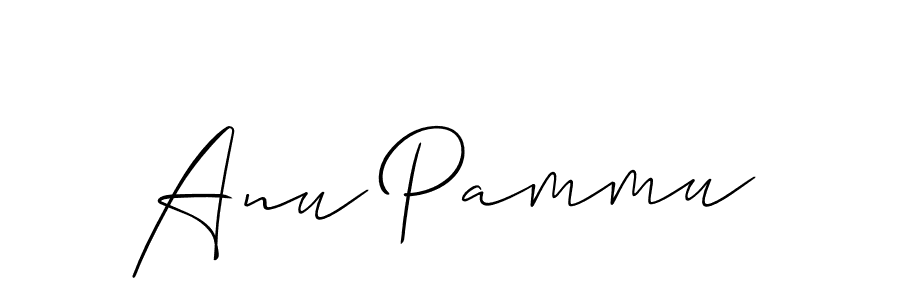 Make a beautiful signature design for name Anu Pammu. Use this online signature maker to create a handwritten signature for free. Anu Pammu signature style 2 images and pictures png