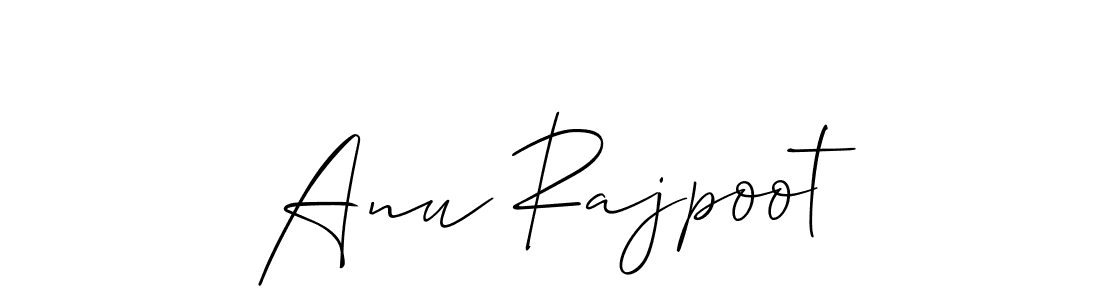 Also You can easily find your signature by using the search form. We will create Anu Rajpoot name handwritten signature images for you free of cost using Allison_Script sign style. Anu Rajpoot signature style 2 images and pictures png