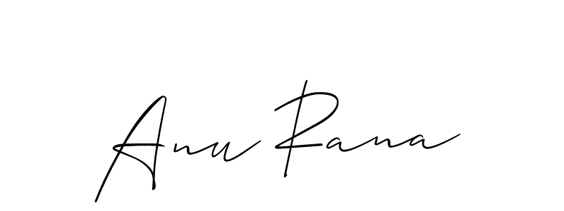 if you are searching for the best signature style for your name Anu Rana. so please give up your signature search. here we have designed multiple signature styles  using Allison_Script. Anu Rana signature style 2 images and pictures png