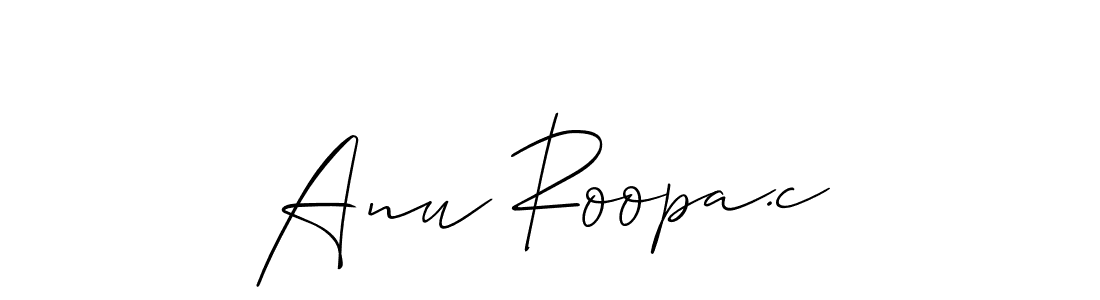 Similarly Allison_Script is the best handwritten signature design. Signature creator online .You can use it as an online autograph creator for name Anu Roopa.c. Anu Roopa.c signature style 2 images and pictures png