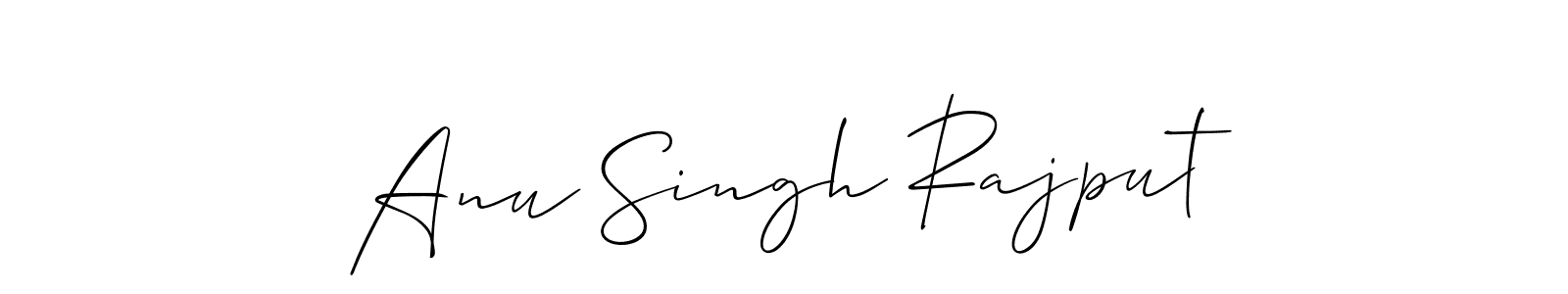 Anu Singh Rajput stylish signature style. Best Handwritten Sign (Allison_Script) for my name. Handwritten Signature Collection Ideas for my name Anu Singh Rajput. Anu Singh Rajput signature style 2 images and pictures png