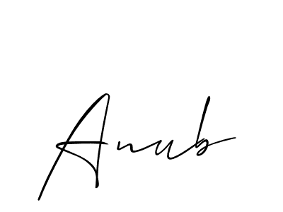 Also we have Anub name is the best signature style. Create professional handwritten signature collection using Allison_Script autograph style. Anub signature style 2 images and pictures png