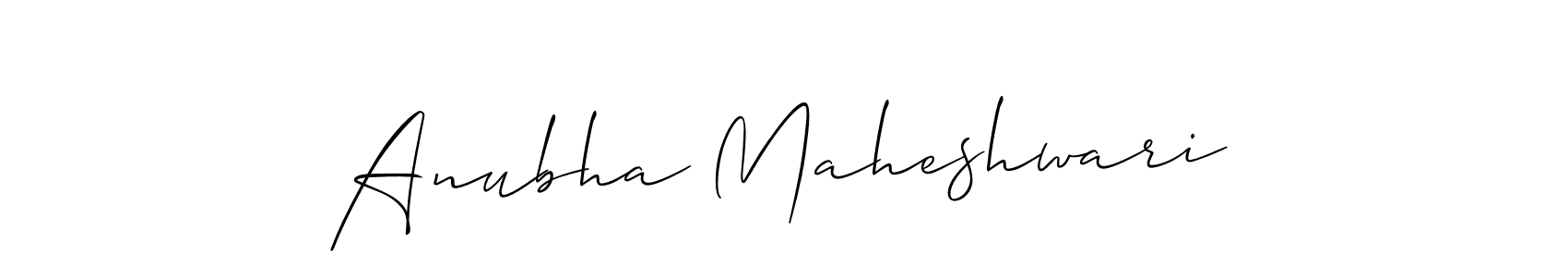 Once you've used our free online signature maker to create your best signature Allison_Script style, it's time to enjoy all of the benefits that Anubha Maheshwari name signing documents. Anubha Maheshwari signature style 2 images and pictures png