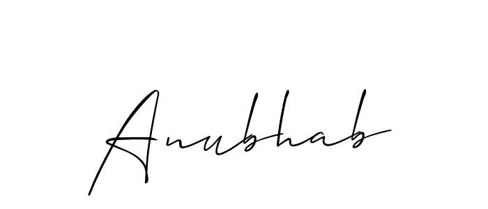 Best and Professional Signature Style for Anubhab. Allison_Script Best Signature Style Collection. Anubhab signature style 2 images and pictures png