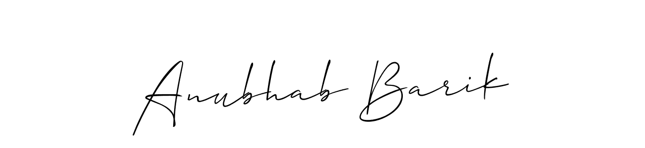 Here are the top 10 professional signature styles for the name Anubhab Barik. These are the best autograph styles you can use for your name. Anubhab Barik signature style 2 images and pictures png