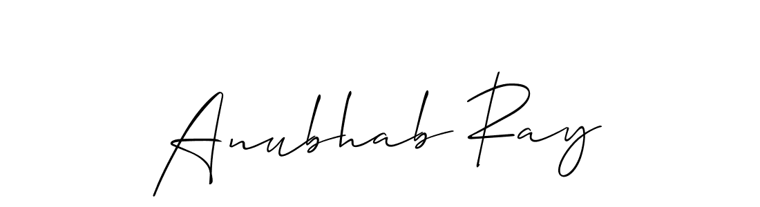 How to make Anubhab Ray signature? Allison_Script is a professional autograph style. Create handwritten signature for Anubhab Ray name. Anubhab Ray signature style 2 images and pictures png