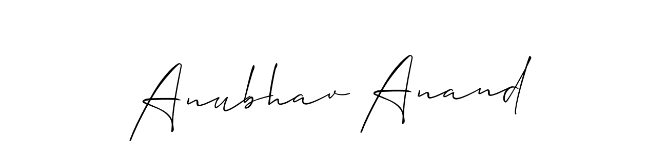 It looks lik you need a new signature style for name Anubhav Anand. Design unique handwritten (Allison_Script) signature with our free signature maker in just a few clicks. Anubhav Anand signature style 2 images and pictures png