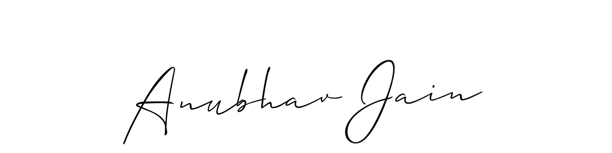 Best and Professional Signature Style for Anubhav Jain. Allison_Script Best Signature Style Collection. Anubhav Jain signature style 2 images and pictures png