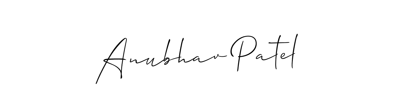 if you are searching for the best signature style for your name Anubhav Patel. so please give up your signature search. here we have designed multiple signature styles  using Allison_Script. Anubhav Patel signature style 2 images and pictures png