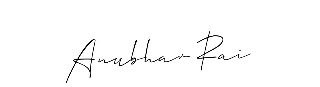 Anubhav Rai stylish signature style. Best Handwritten Sign (Allison_Script) for my name. Handwritten Signature Collection Ideas for my name Anubhav Rai. Anubhav Rai signature style 2 images and pictures png