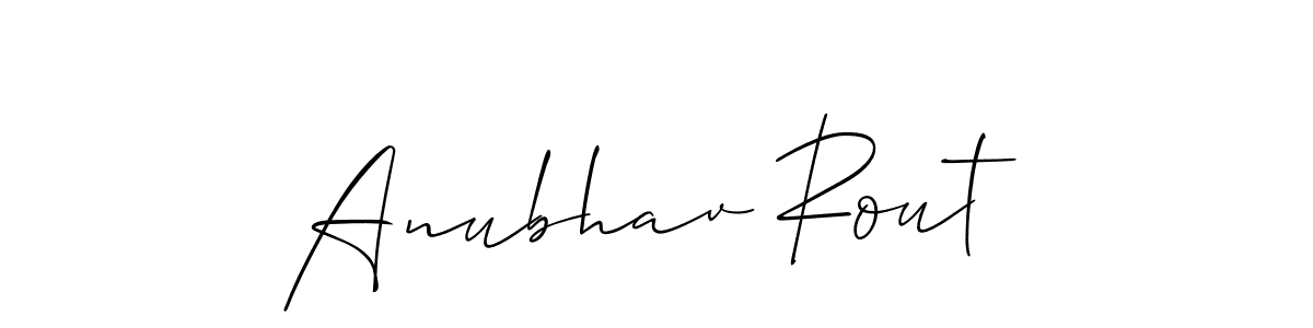 Make a beautiful signature design for name Anubhav Rout. Use this online signature maker to create a handwritten signature for free. Anubhav Rout signature style 2 images and pictures png