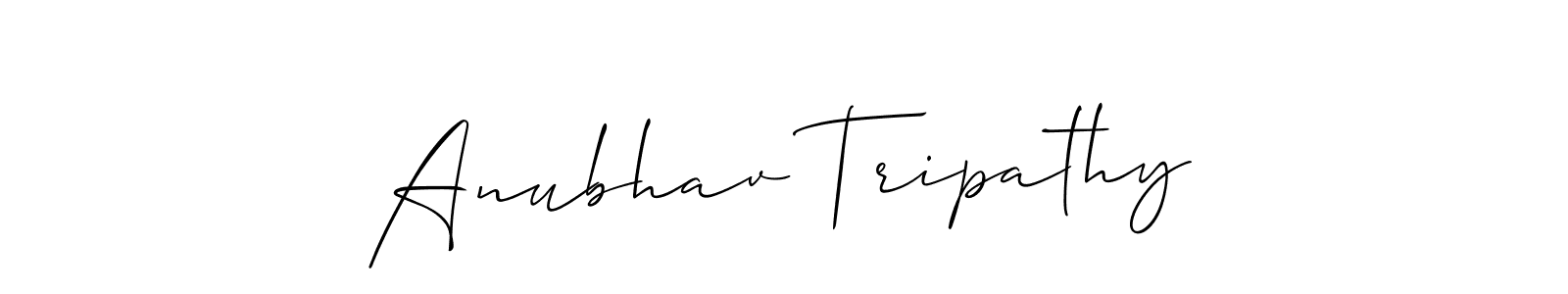 Create a beautiful signature design for name Anubhav Tripathy. With this signature (Allison_Script) fonts, you can make a handwritten signature for free. Anubhav Tripathy signature style 2 images and pictures png
