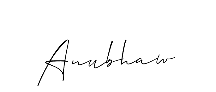 It looks lik you need a new signature style for name Anubhaw. Design unique handwritten (Allison_Script) signature with our free signature maker in just a few clicks. Anubhaw signature style 2 images and pictures png