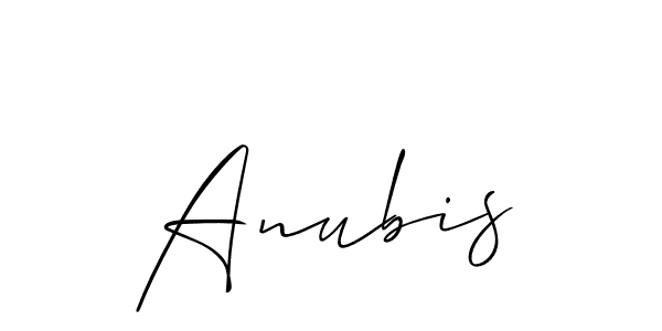 How to make Anubis signature? Allison_Script is a professional autograph style. Create handwritten signature for Anubis name. Anubis signature style 2 images and pictures png