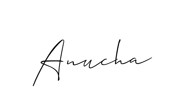 How to Draw Anucha signature style? Allison_Script is a latest design signature styles for name Anucha. Anucha signature style 2 images and pictures png