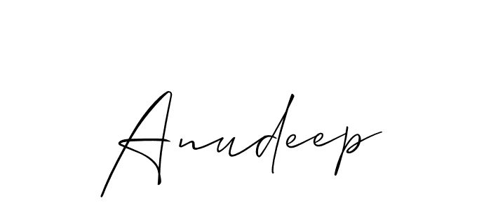 Similarly Allison_Script is the best handwritten signature design. Signature creator online .You can use it as an online autograph creator for name Anudeep. Anudeep signature style 2 images and pictures png