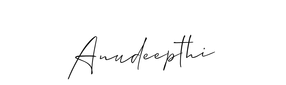 How to Draw Anudeepthi signature style? Allison_Script is a latest design signature styles for name Anudeepthi. Anudeepthi signature style 2 images and pictures png