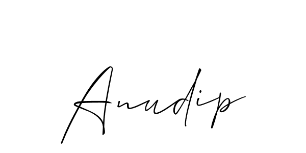 Also You can easily find your signature by using the search form. We will create Anudip name handwritten signature images for you free of cost using Allison_Script sign style. Anudip signature style 2 images and pictures png