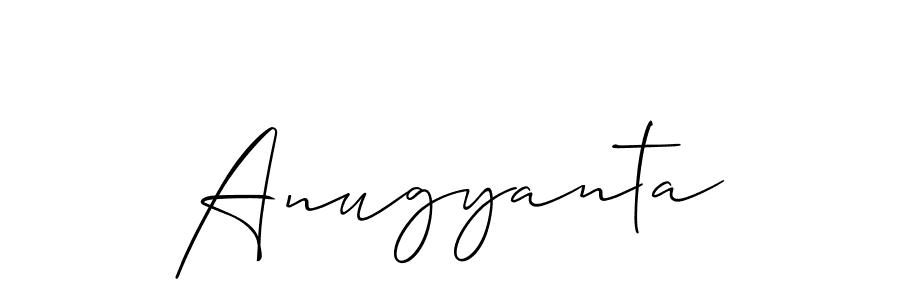 Allison_Script is a professional signature style that is perfect for those who want to add a touch of class to their signature. It is also a great choice for those who want to make their signature more unique. Get Anugyanta name to fancy signature for free. Anugyanta signature style 2 images and pictures png