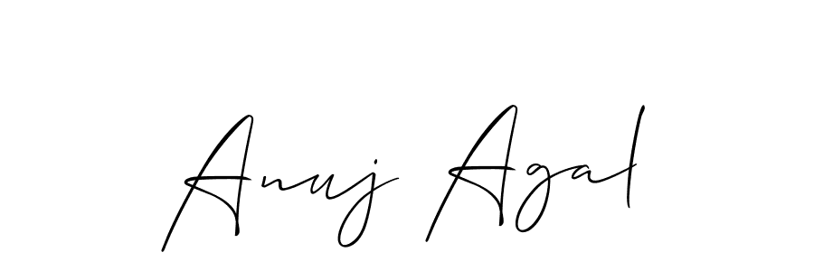 Best and Professional Signature Style for Anuj Agal. Allison_Script Best Signature Style Collection. Anuj Agal signature style 2 images and pictures png